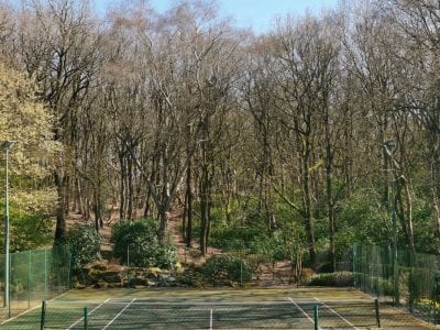 Tennis Court at Moddershall Oaks